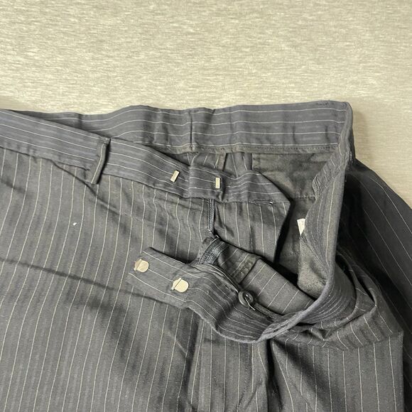 Perry Ellis Portfolio Men’s Vintage Black PinStripe Dress Pants 40x30 - Picture 12 of 12
